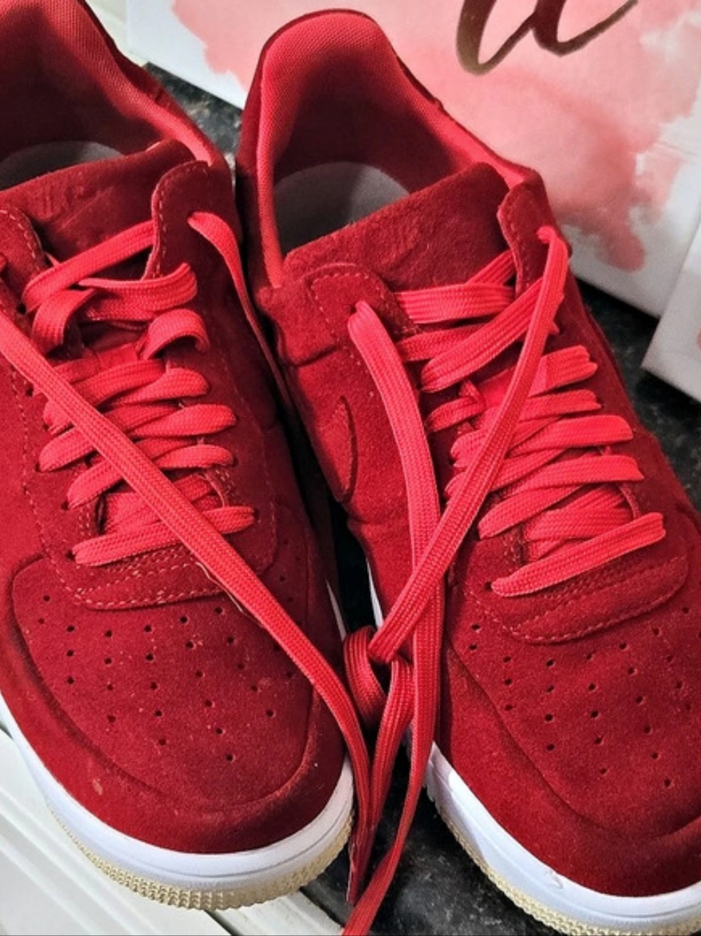 Nike Air Force 1 Red Sneakers